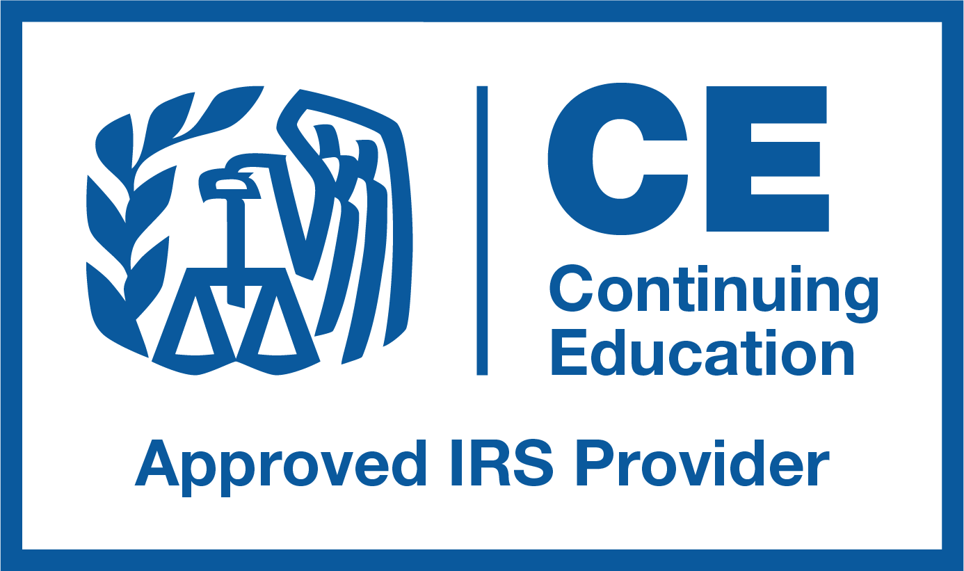 IRS Provider Logo Continuing Education-PNG blue IRS Approved Provider | Continuing Education Logo